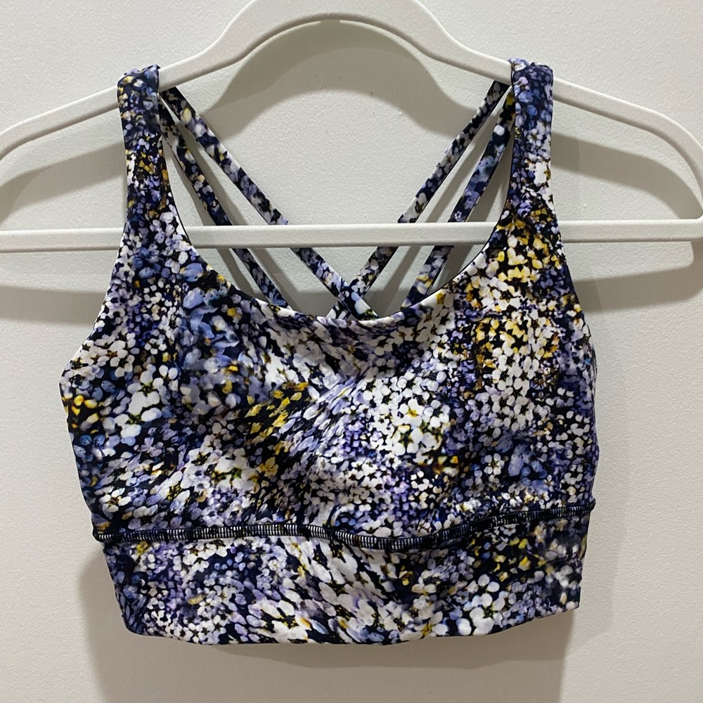 Energy bra size 4 lululemon floral metropolis. Like new